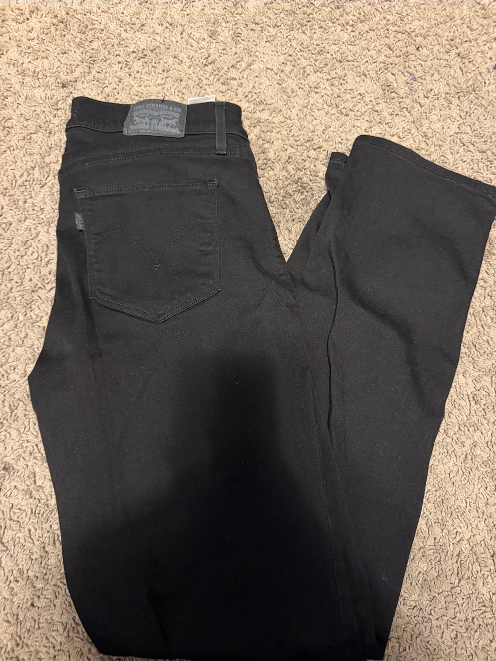 Levi's Men's Black Slim Straight Jeans